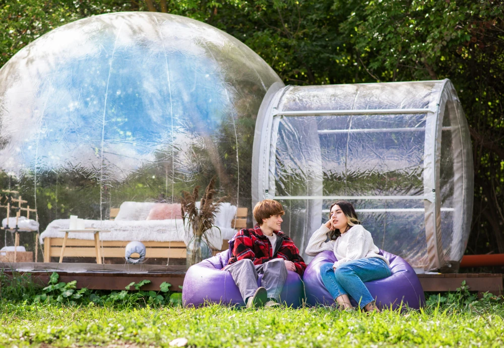 star gazing bubble tent