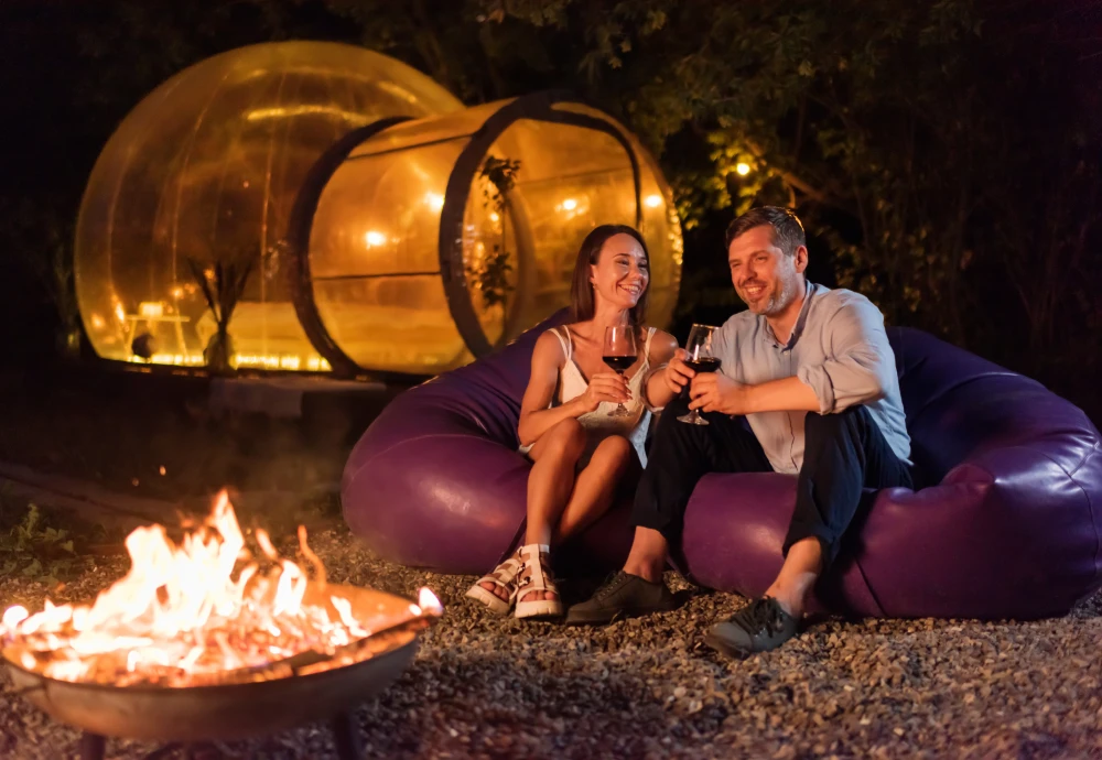 star gazing bubble tent